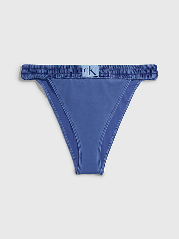 NAVY IRIS Dół od bikini z wysokimi nogawkami - CK Authentic dla Kobiety CALVIN KLEIN