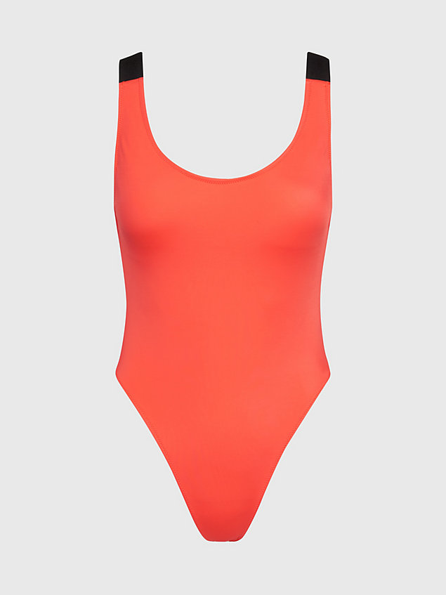 orange swimsuit - intense power for women calvin klein