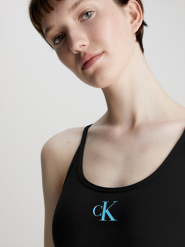 pvh black swimsuit - ck monogram for women calvin klein