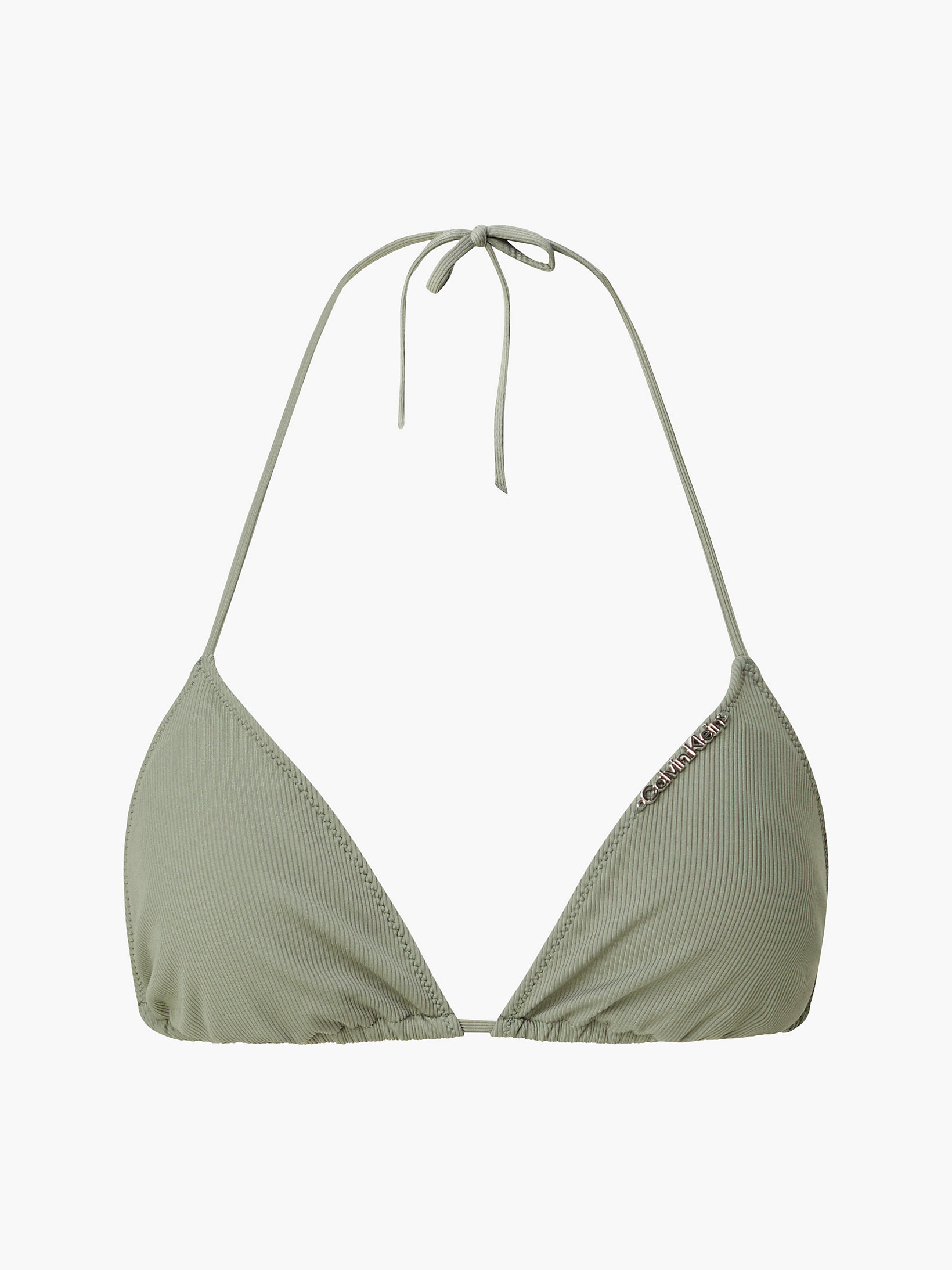 Arden Green Triangel Bikini-Top - Neutral Rib undefined Damen Calvin Klein