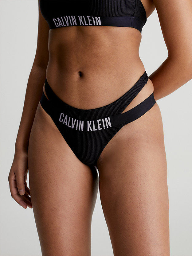 PVH BLACK Parte de abajo de bikini tanga - Intense Power de mujer CALVIN KLEIN