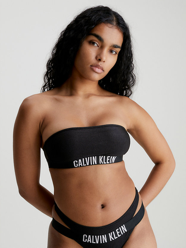PVH BLACK Bandeau Bikini Top - Intense Power for women CALVIN KLEIN