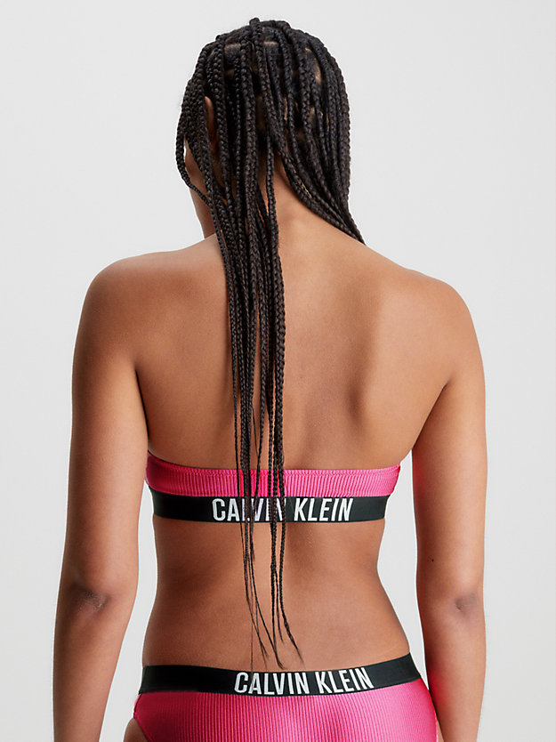 PINK FLASH Top bikini a fascia - Intense Power da donna CALVIN KLEIN