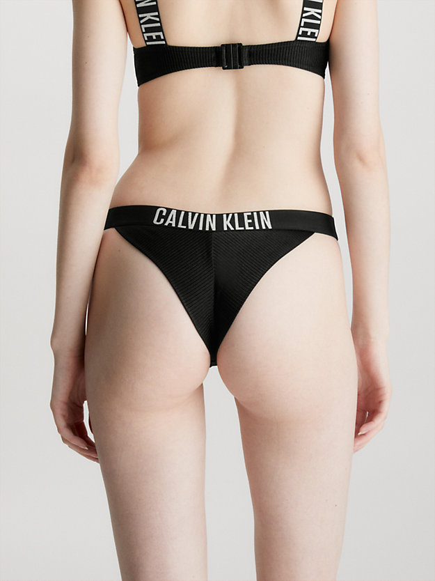 pvh black brazilian bikini bottoms - intense power for women calvin klein