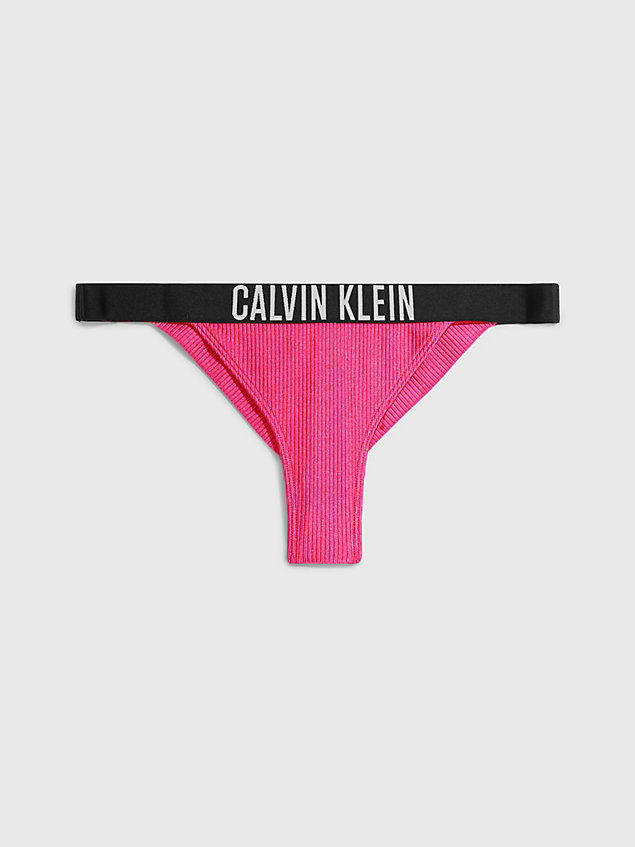 parte de abajo de bikini brasileño - intense power pink de mujer calvin klein