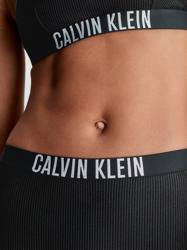 black swim shorts - intense power for women calvin klein