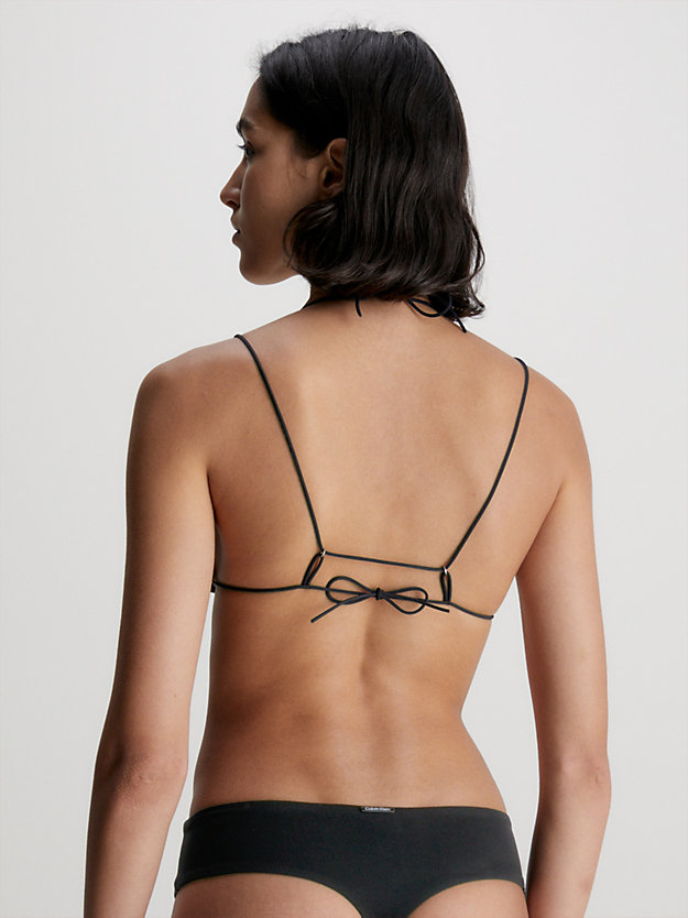 pvh black triangel-bikini-top - multi ties für damen - calvin klein