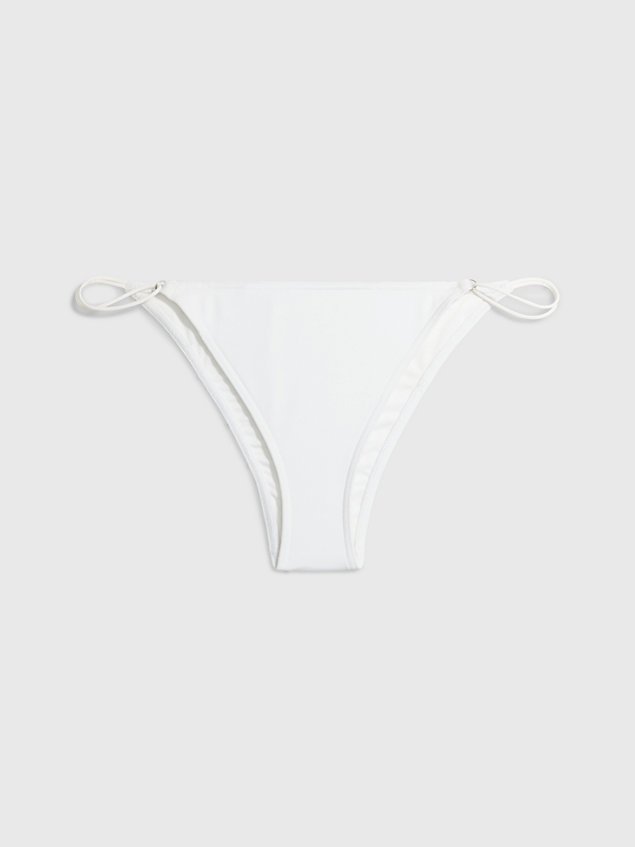 white bikini bottoms - multi ties for women calvin klein