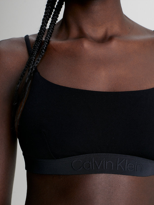 PVH BLACK Bralette Bikini Top - Core Tonal for women CALVIN KLEIN