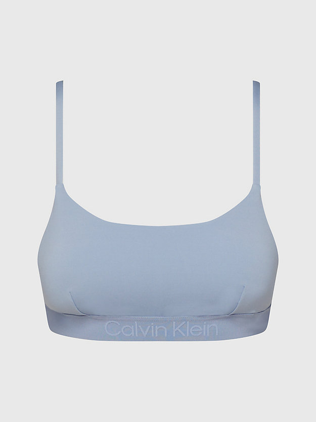 blue chime bralette bikini top - core tonal for women calvin klein