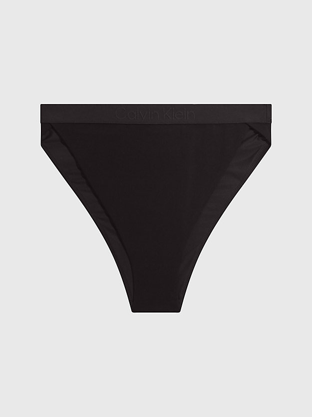 PVH BLACK High Waisted Bikini Bottoms - Core Tonal for women CALVIN KLEIN
