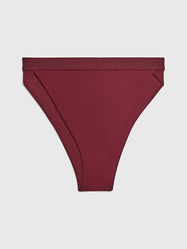DEEP CRANBERRY Bikinibroekje met hoge taille - Core Tonal voor dames CALVIN KLEIN