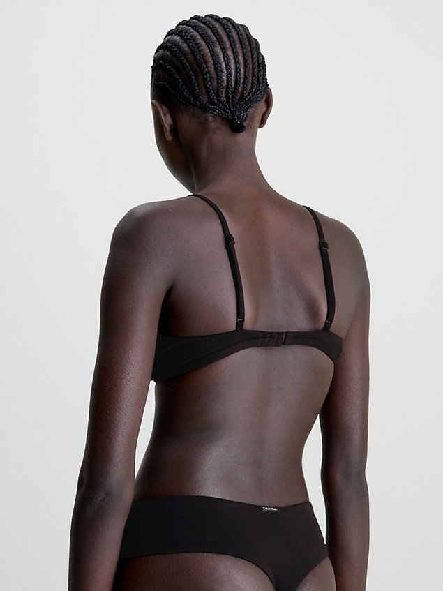 black triangel bikini-top - core festive für damen - calvin klein