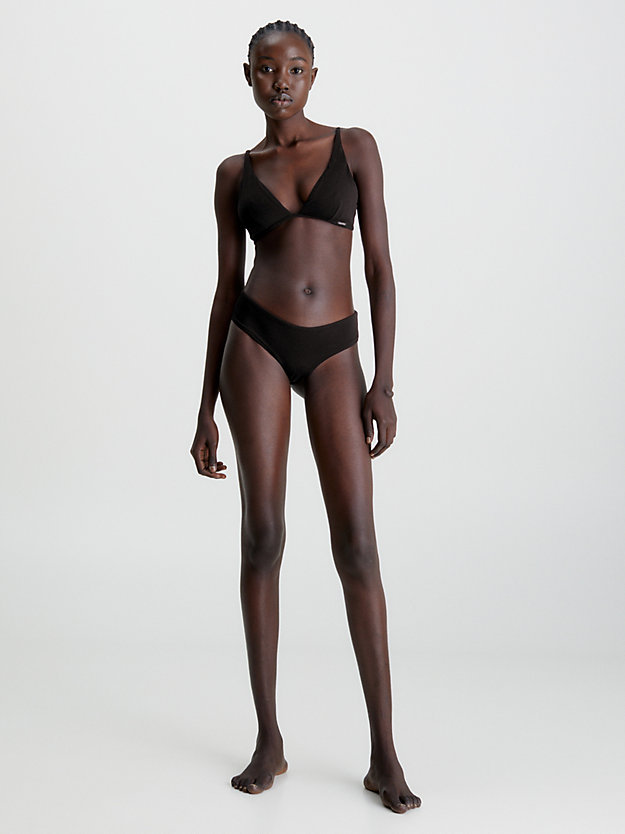 top bikini a triangolo - core archive pvh black da donna calvin klein