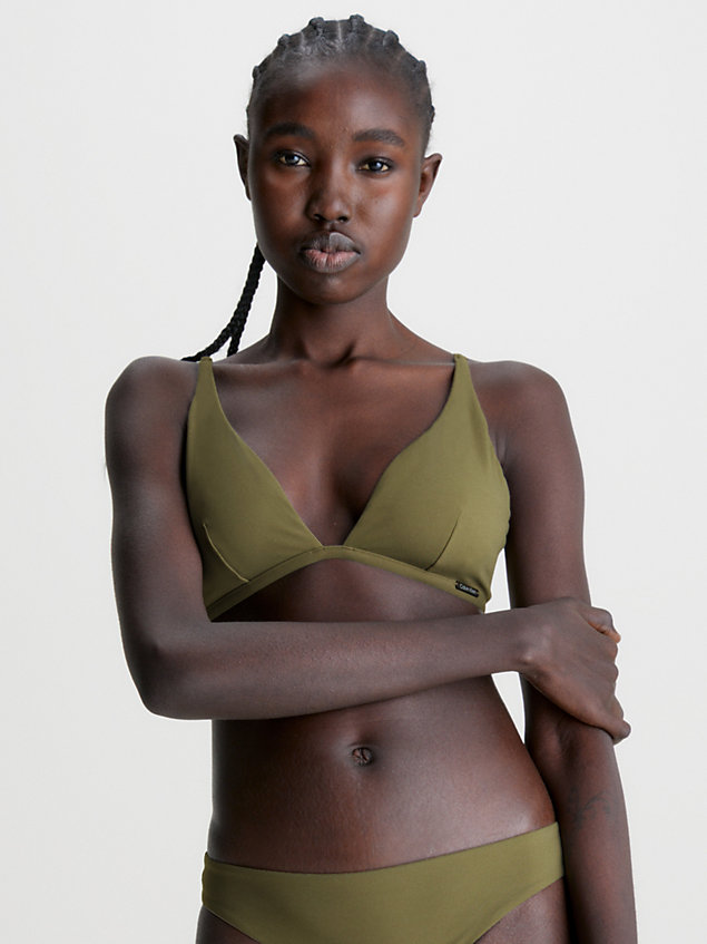 green triangle bikini top - core archive for women calvin klein