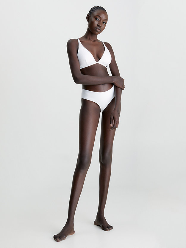 PVH CLASSIC WHITE Triangle Bikini Top - Core Archive for women CALVIN KLEIN