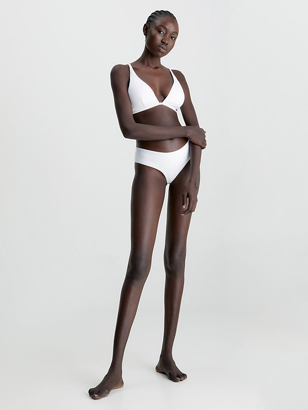 white triangle bikini top - core archive for women calvin klein