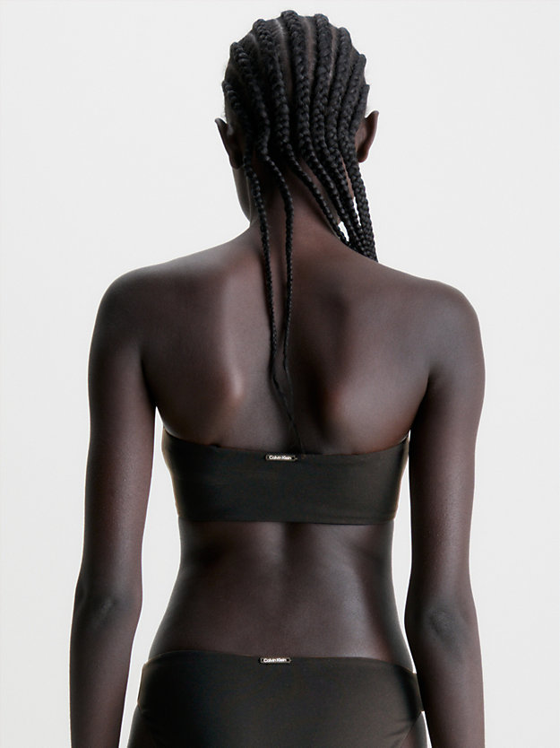 PVH BLACK Haut de bikini bandeau - Core Archive for femmes CALVIN KLEIN