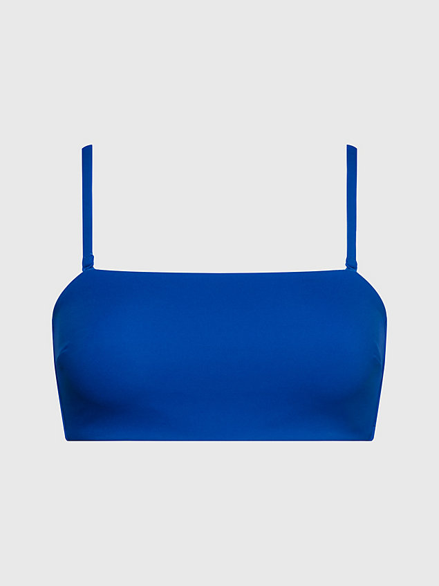blue bandeau-bikini-top - core archive für damen - calvin klein