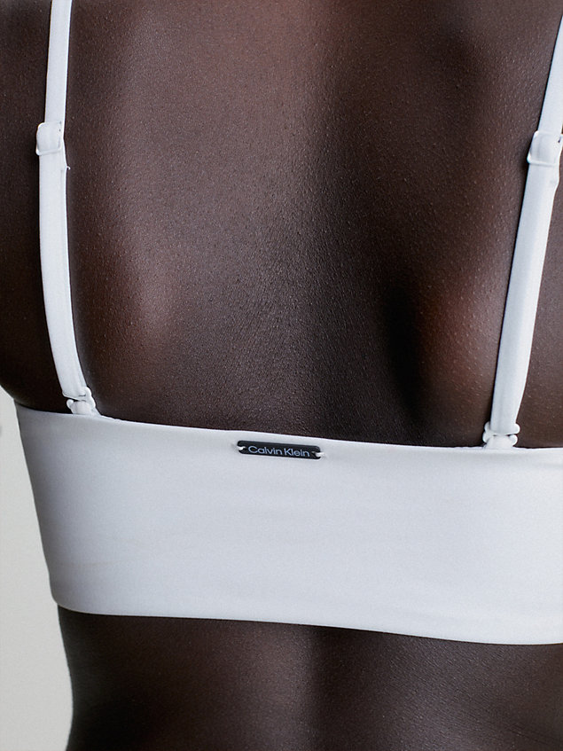 white bandeau bikini top - core archive for women calvin klein