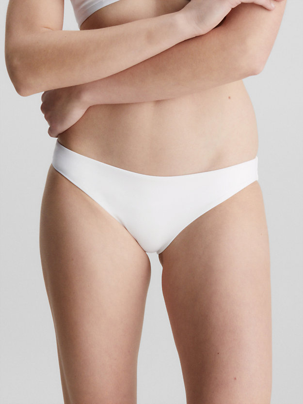pvh classic white bikinibroekje - core archive voor dames - calvin klein