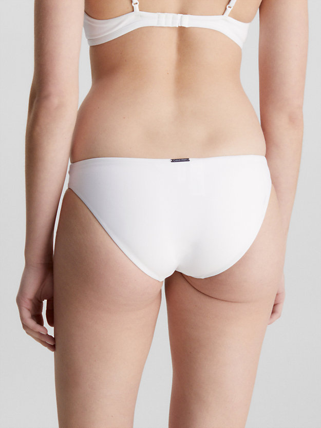pvh classic white bikinibroekje - core archive voor dames - calvin klein