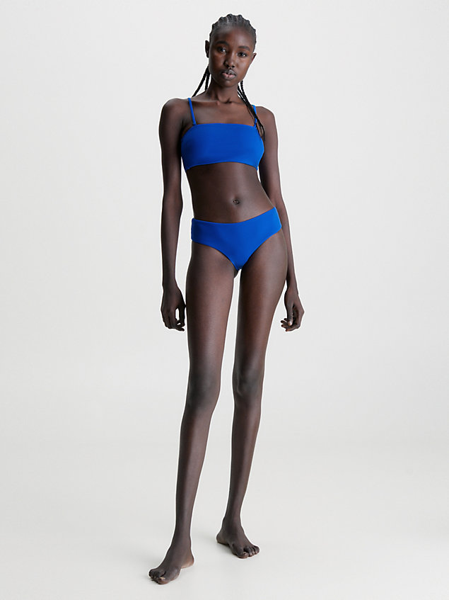 blue hipster bikini bottoms - core archive for women calvin klein