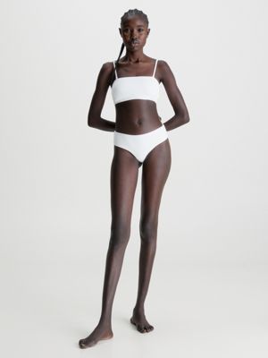 PVH CLASSIC WHITE Hipster Bikini Bottoms - Core Archive for women CALVIN KLEIN