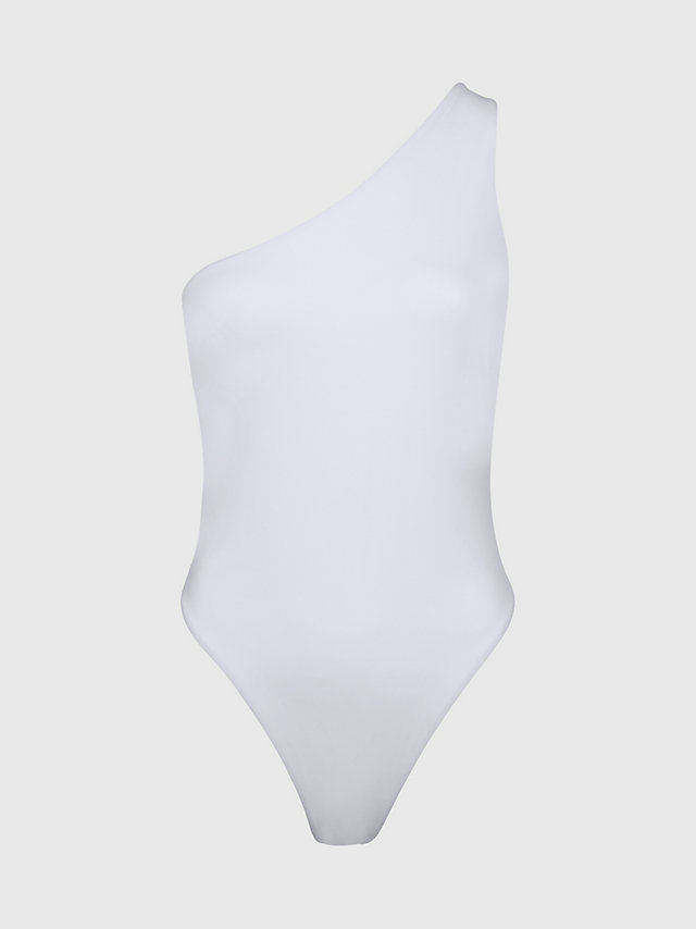 Pvh Classic White > One Shoulder Swimsuit - Core Archive > undefined Женщины - Calvin Klein
