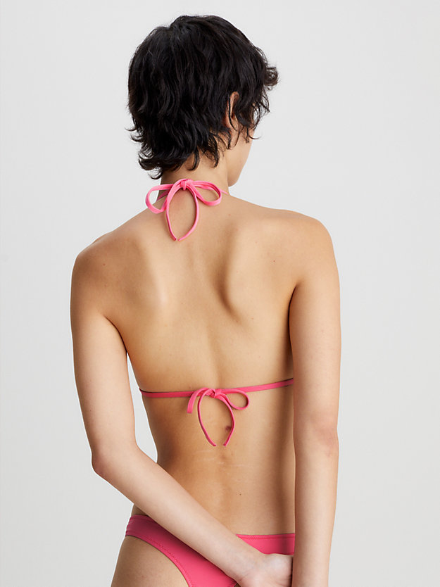 PINK FLASH Mikro Triangle Bikini Top – CK Monogram für Damen CALVIN KLEIN