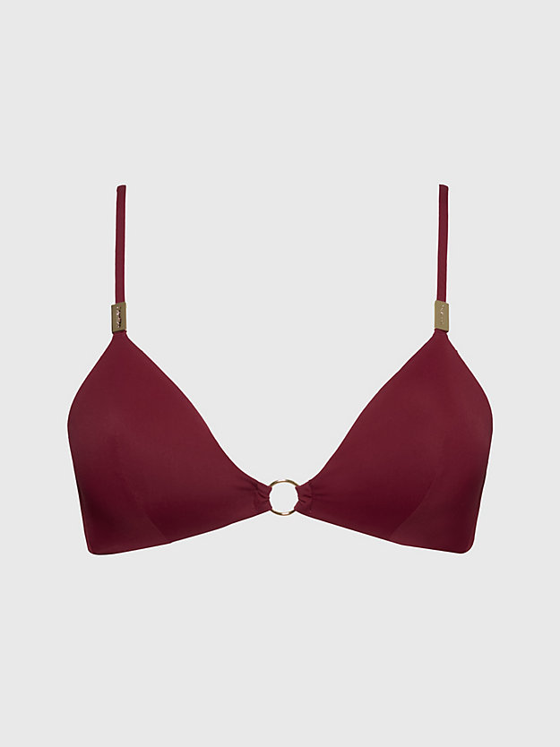 DEEP CRANBERRY Triangel Bikini-Top – Core Solids für Damen CALVIN KLEIN