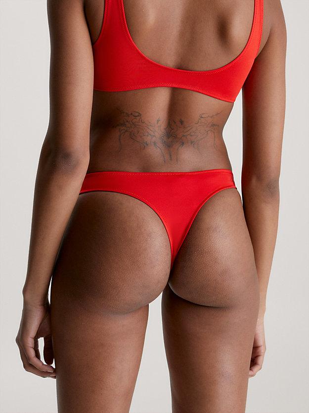 CAJUN RED Stringi od bikini - CK Monogram dla Kobiety CALVIN KLEIN