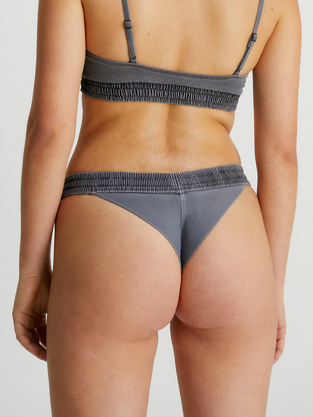 pvh black brazilian bikini bottoms - ck authentic for women calvin klein