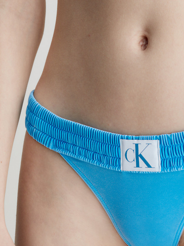 UNITY BLUE Bas de bikini brésilien - CK Authentic for femmes CALVIN KLEIN