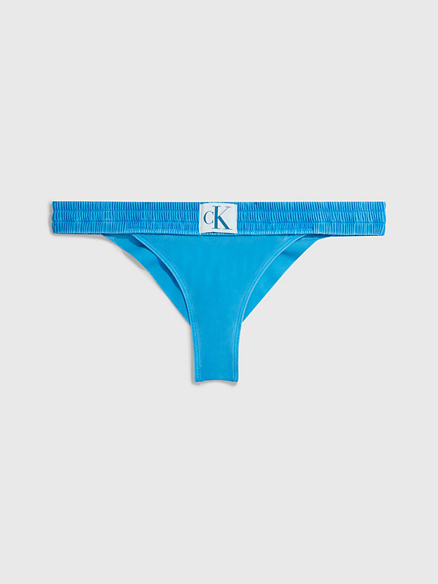 unity blue brazilian bikini bottoms - ck authentic for women calvin klein