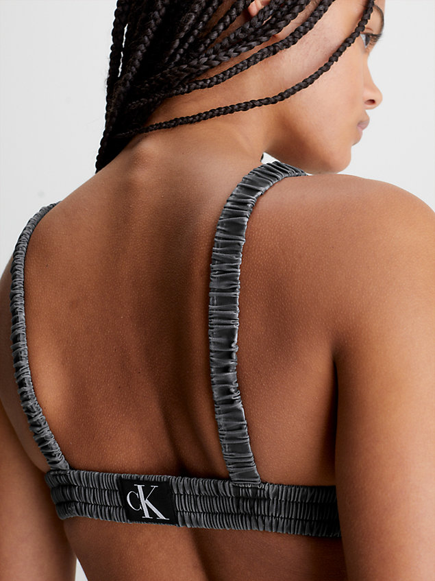 black open back swimsuit - ck authentic for women calvin klein