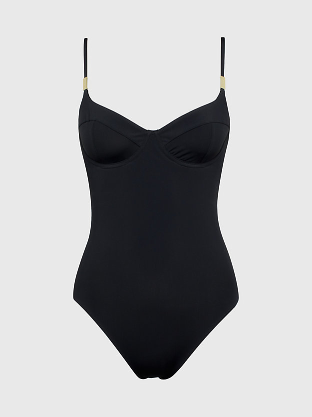 PVH BLACK Balconette Swimsuit - Core Solids for women CALVIN KLEIN
