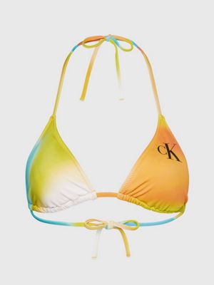 Triangle Bikini Top Ck Monogram Calvin Klein® Kw0kw020790g0 