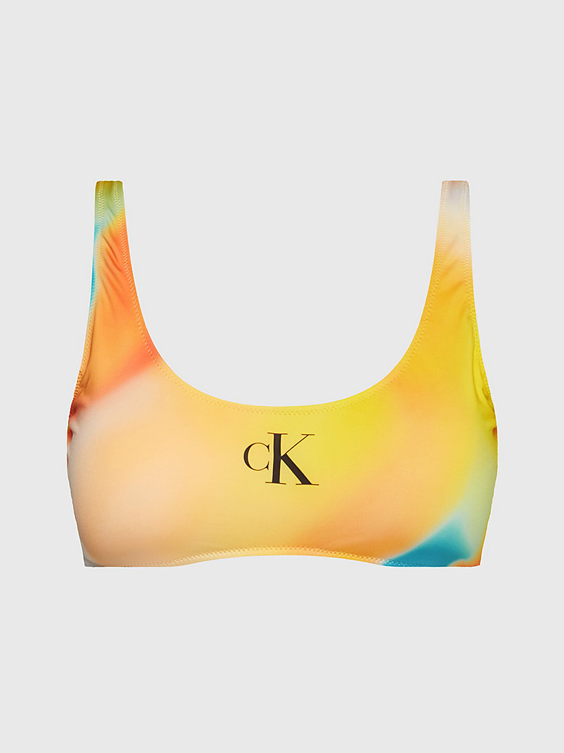 Bralette Bikini Top - CK Monogram Calvin Klein® | KW0KW020800G0