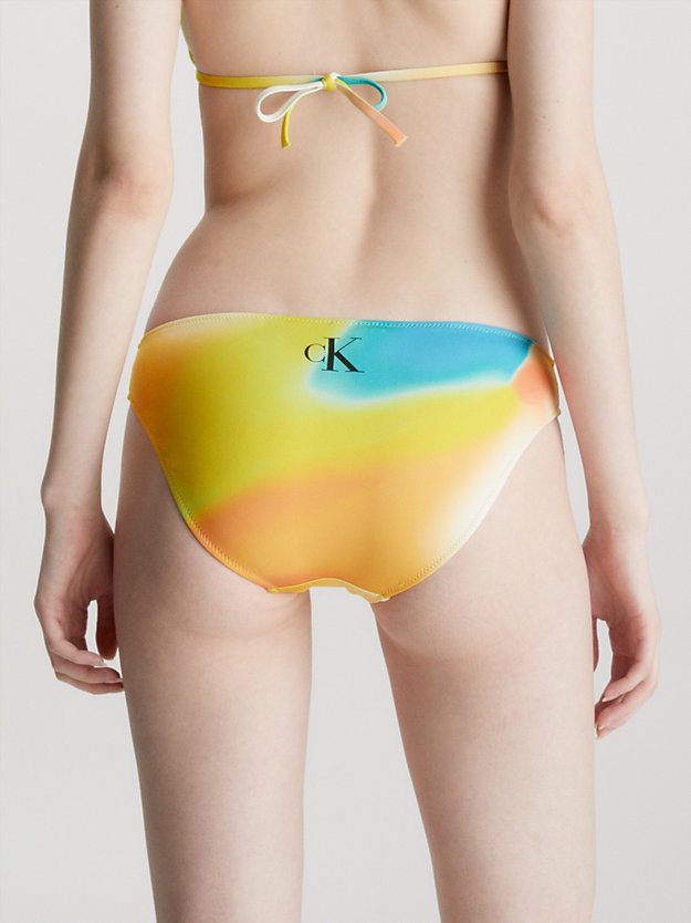 CK MONOGRAM MOTION AOP Dół od bikini - CK Monogram dla Kobiety CALVIN KLEIN