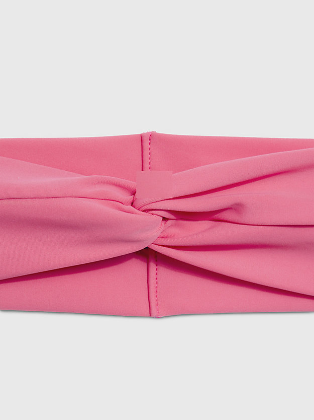pink flash zestaw prezentowy ze strojem kąpielowym, opaską na głowę i ręcznikiem dla kobiety - calvin klein