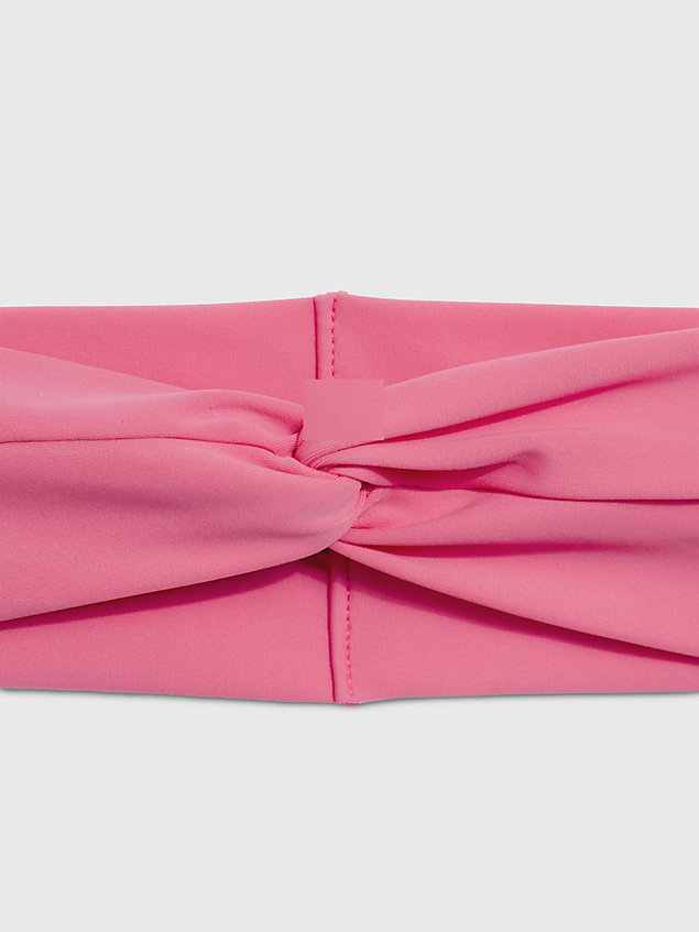 pink cadeaupakket met badpak, hoofdband en handdoek voor dames - calvin klein