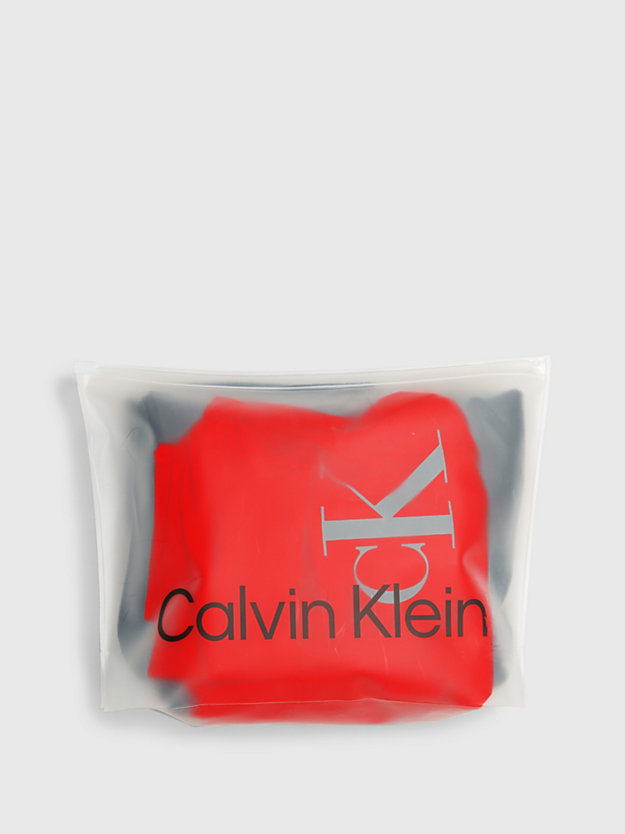 cajun red swimsuit, headband and towel gift pack for women calvin klein