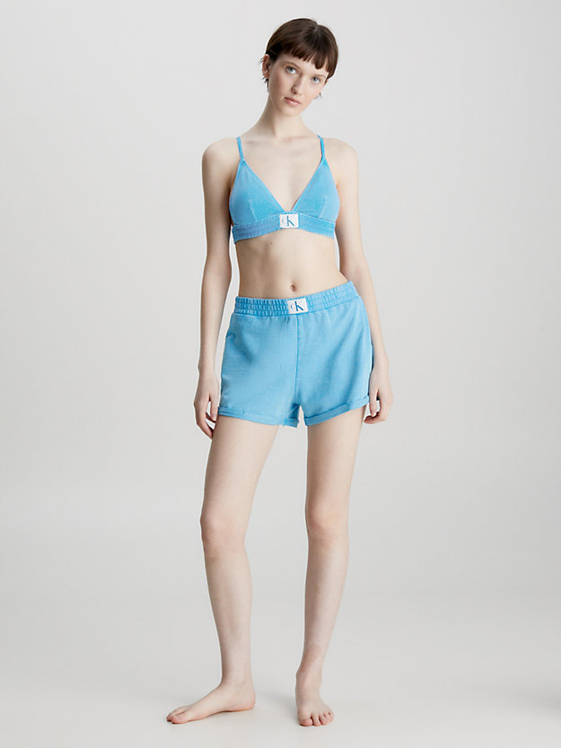 unity blue beach shorts - ck authentic for women calvin klein