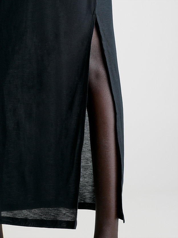 PVH BLACK Robe de plage asymétrique longue for femmes CALVIN KLEIN