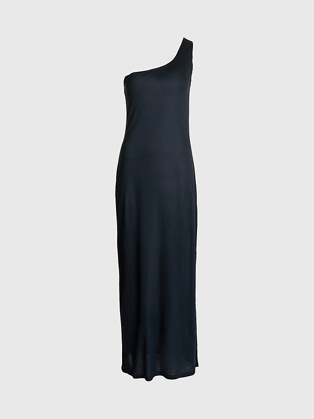 PVH BLACK One Shoulder Maxi Beach Dress for women CALVIN KLEIN