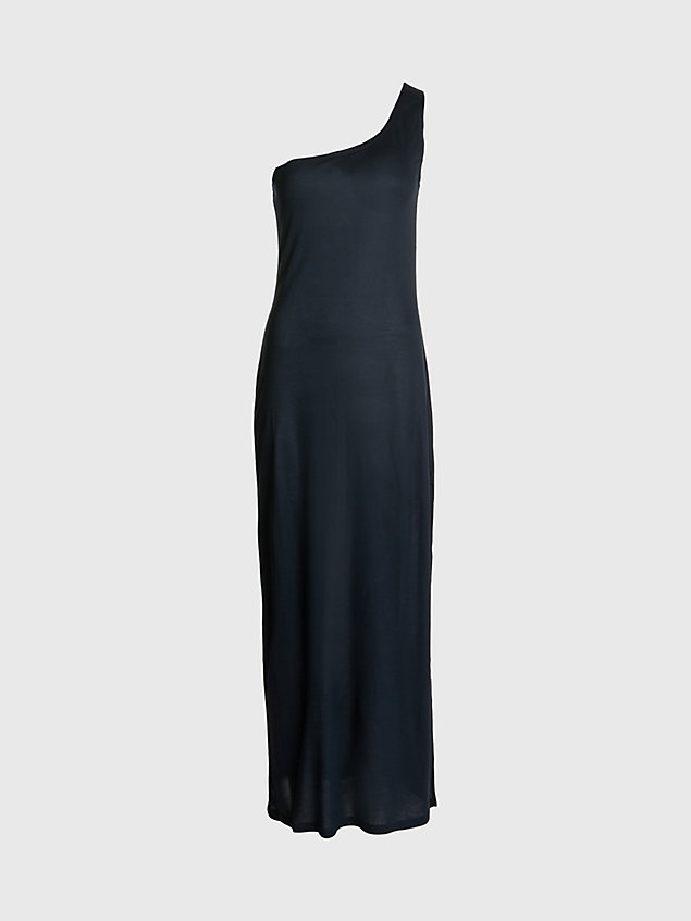 robe de plage asymétrique longue black pour femmes calvin klein