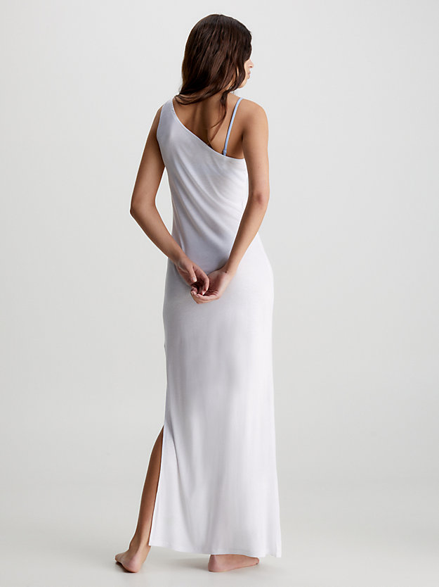 pvh classic white one shoulder maxi beach dress for women calvin klein