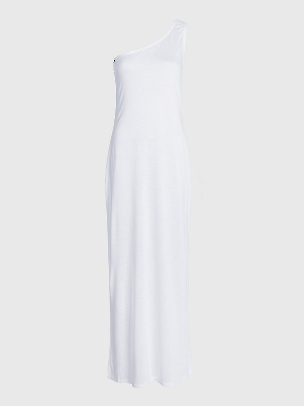 PVH CLASSIC WHITE One-shoulder maxi strandjurk voor dames CALVIN KLEIN