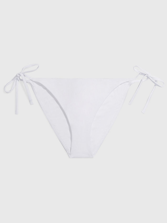 white bikinibroekje met strikbandjes - core archive voor dames - calvin klein